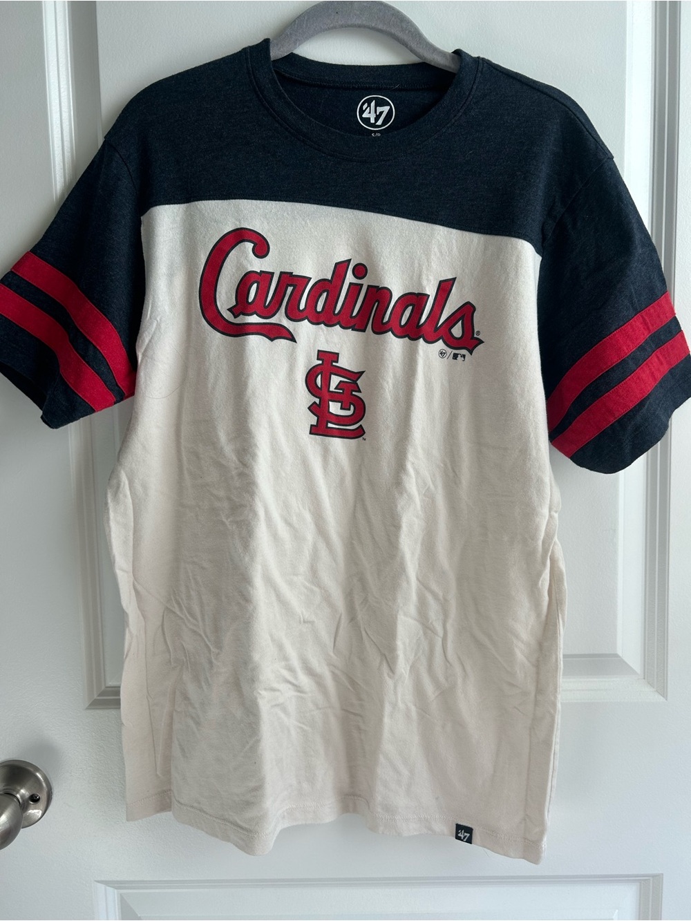 47 St. Louis Cardinals Two-Tone Tee - Black, Cream & Red